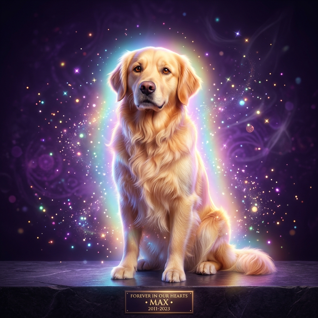 Beautiful 3D Golden Retriever